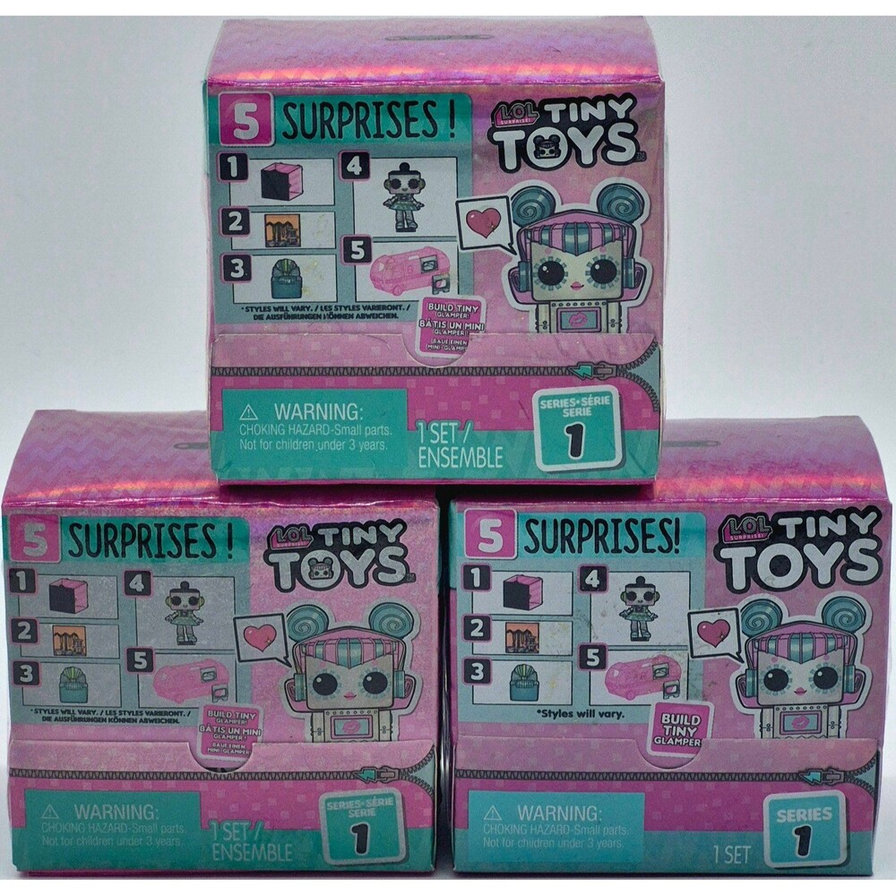 LOL Surprise Tiny Toys Series 1 Lot of 3 NEW Sealed